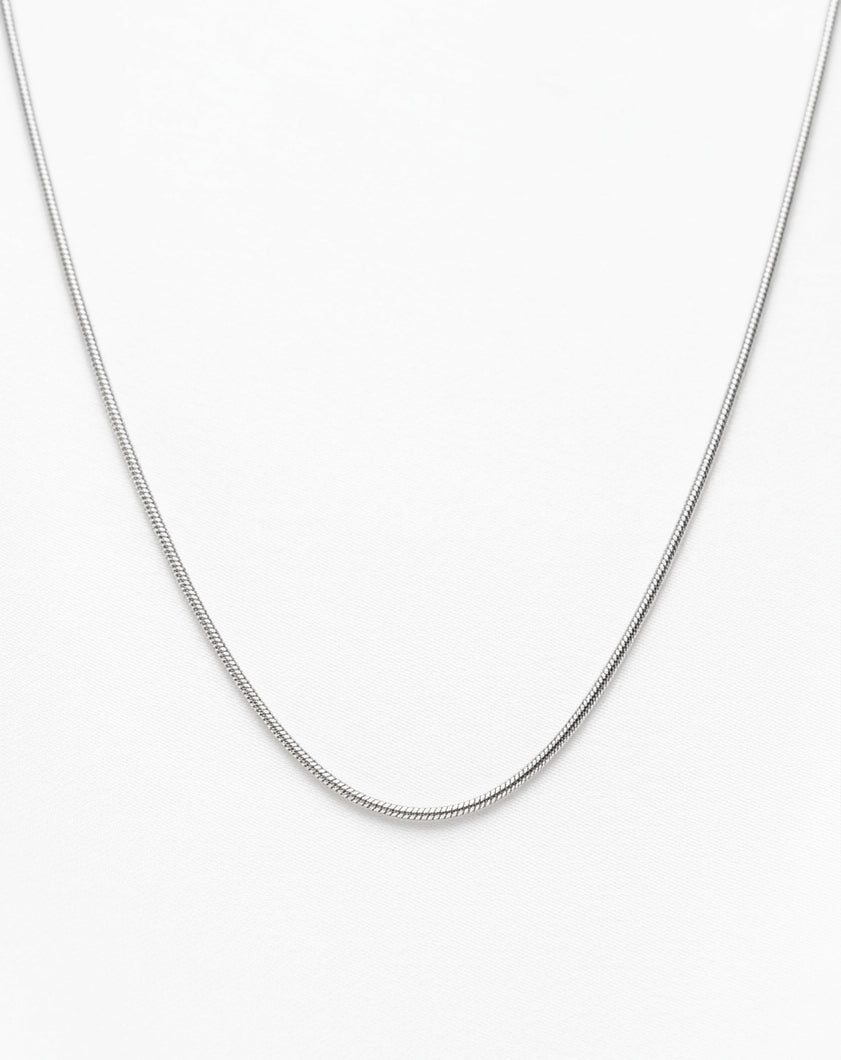 Dainty Snake Chain Necklace | Silver