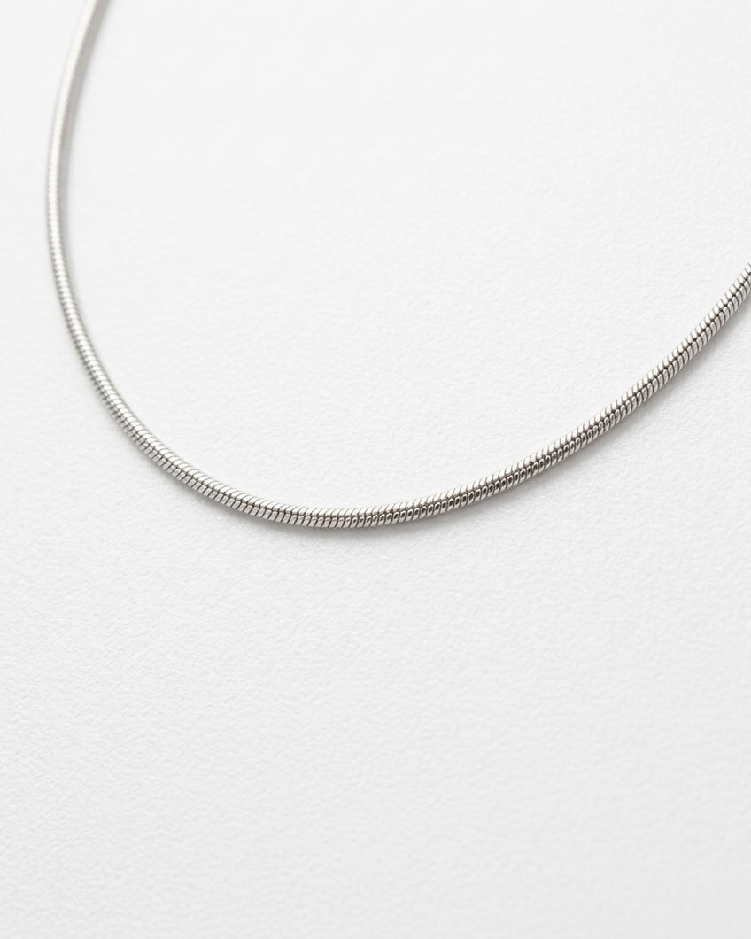 Dainty Snake Chain Necklace | Silver