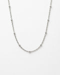 Dainty Satellite Chain Necklace | Silver