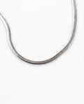 Dainty Flat Snake Chain Necklace | Silver