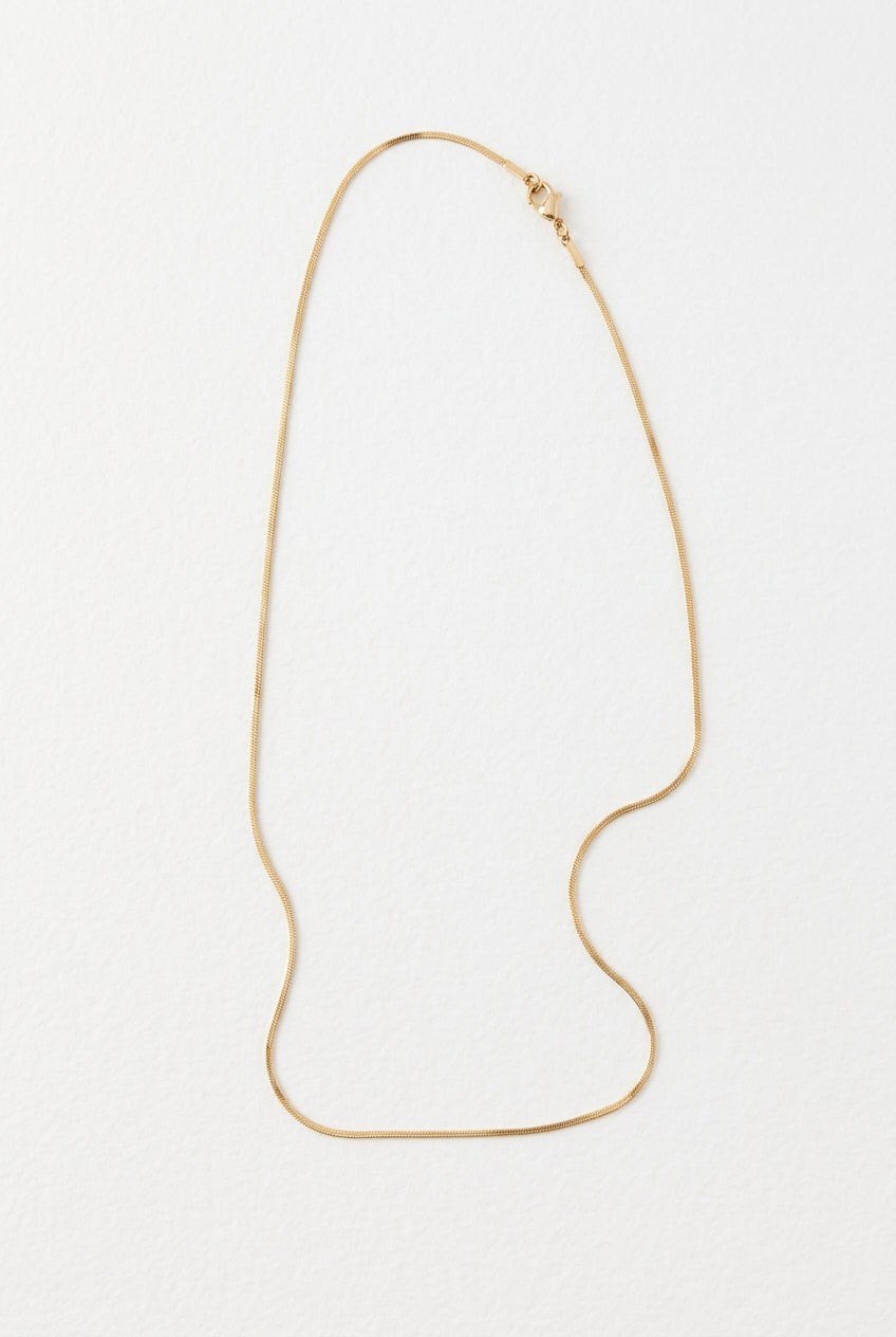 Dainty Snake Chain Necklace | Gold