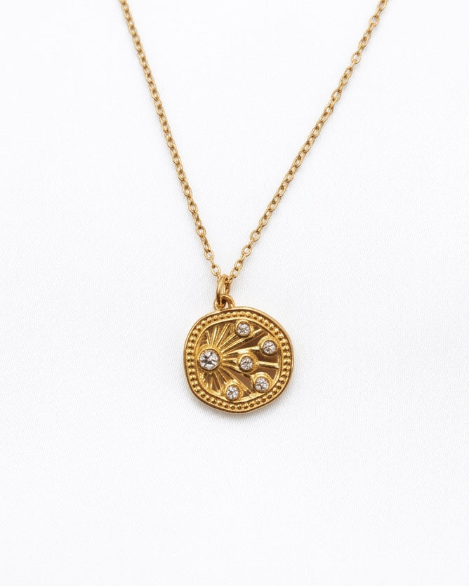 Sinar Zircon Necklace | Gold