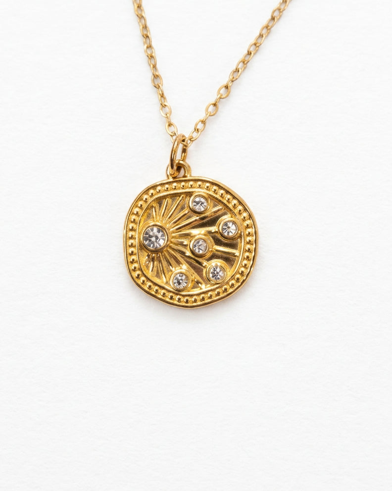 Sinar Zircon Necklace | Gold