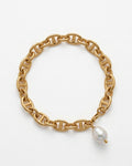 Mariner Link with Pearl Bracelet | Gold