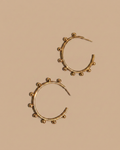 Beaded Hoop | Gold