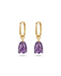 Bluebell Amethyst Removable Earring | Gold