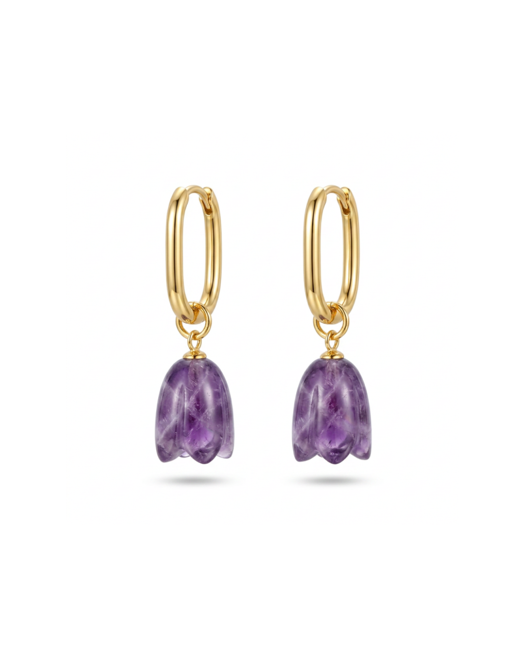 Bluebell Amethyst Removable Earring | Gold