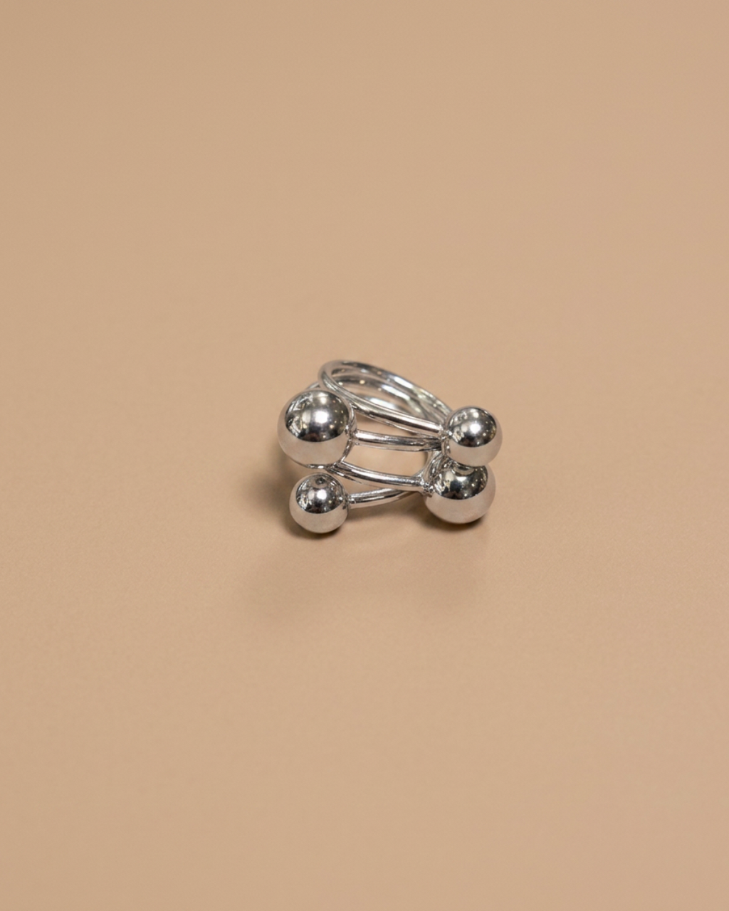 Statement Ball Ring | Silver