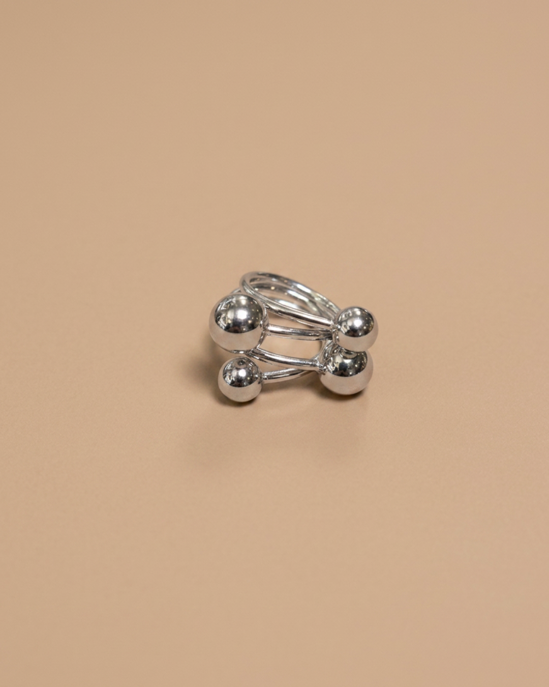 Statement Ball Ring | Silver