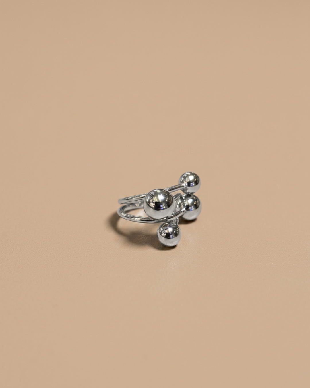 Statement Ball Ring | Silver
