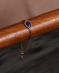 Terindah Statement Lapis Lazuli Slide Bracelet | Gold