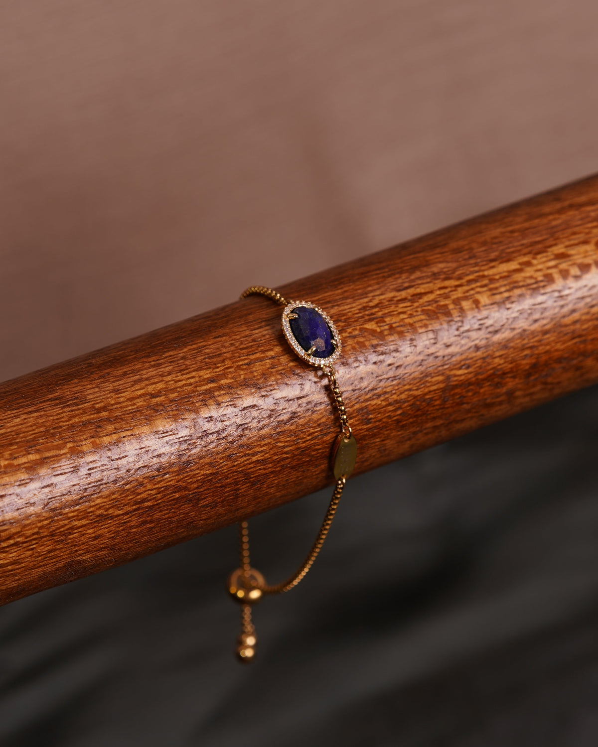 Terindah Lapis Lazuli Slide Bracelet | Gold