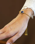 Terindah Lapis Lazuli Slide Bracelet | Gold