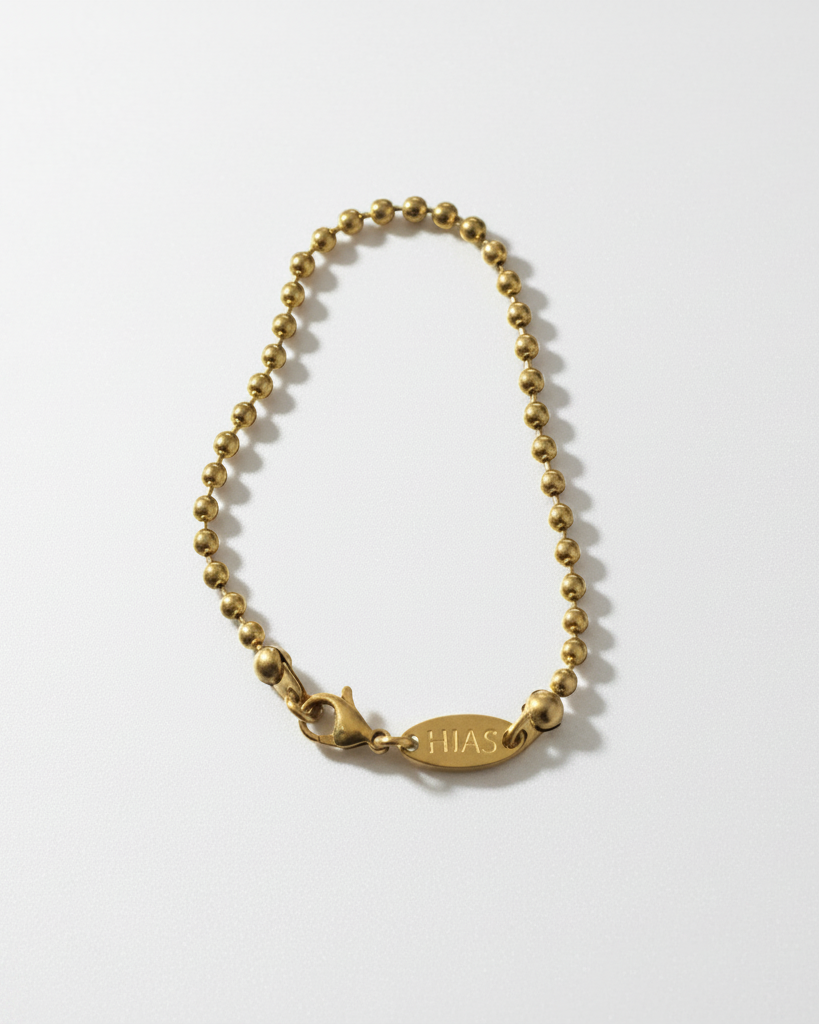 Minimal Bead Bracelet | Gold