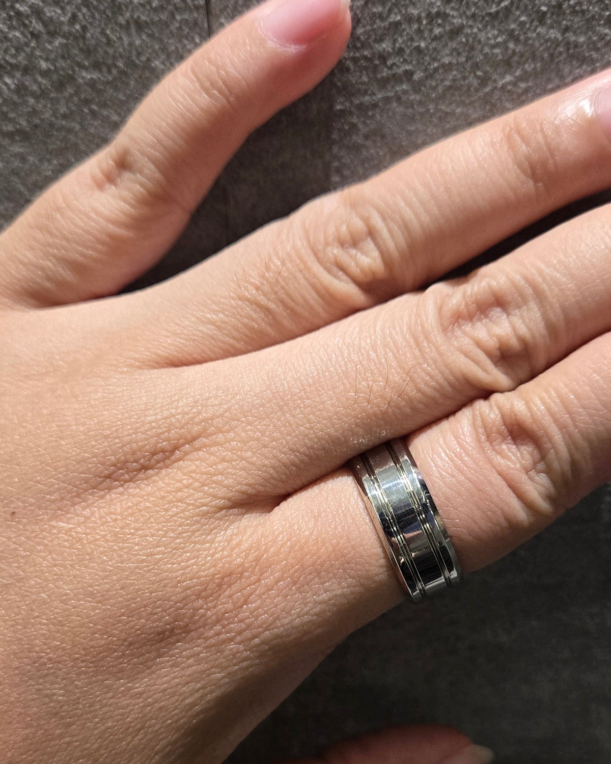 Polished Line Plain Ring | Silver