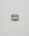 Mirror Textured Plain Ring | Silver