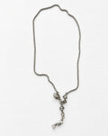 Herkimer Diamond Lariat Necklace | Silver
