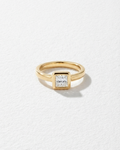 Embun Zircon Square Ring | Gold