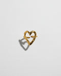 Hollow Heart Adjustable Ring | Gold