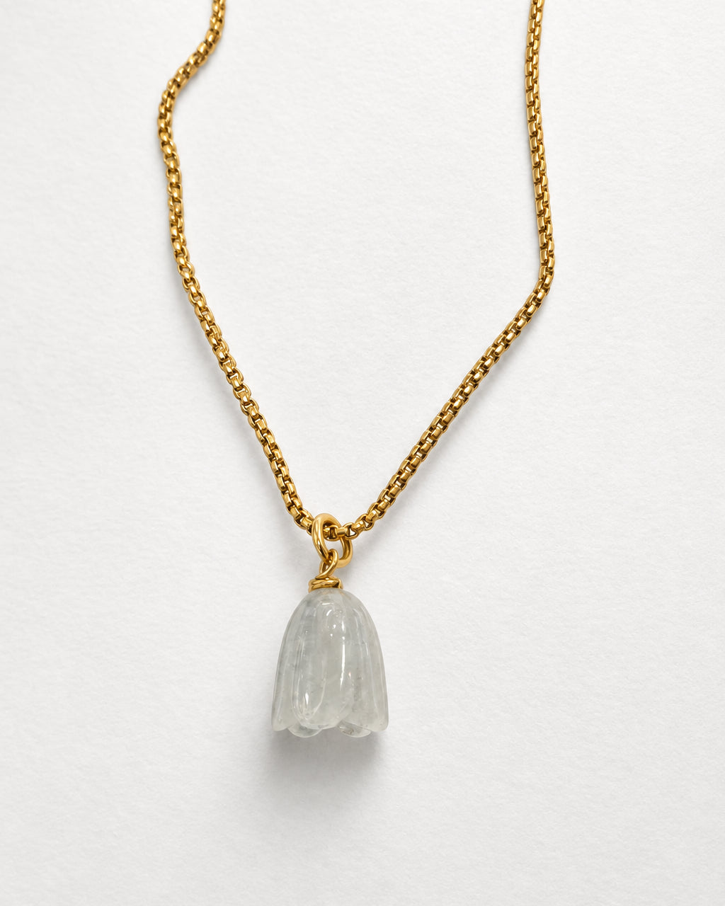 BlueBell Clear Quartz Necklace | Gold