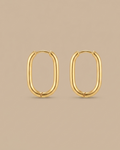 U Rectangle Hoop | Gold