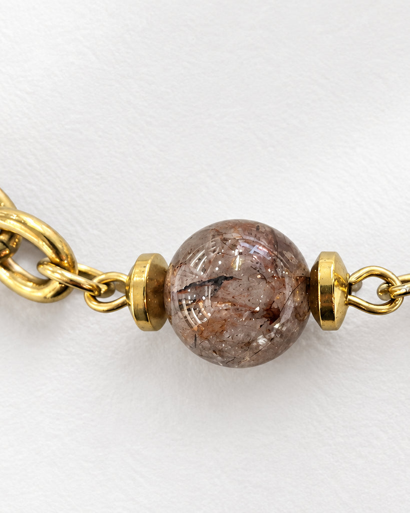 Copper Rutile Choker Necklace | Gold