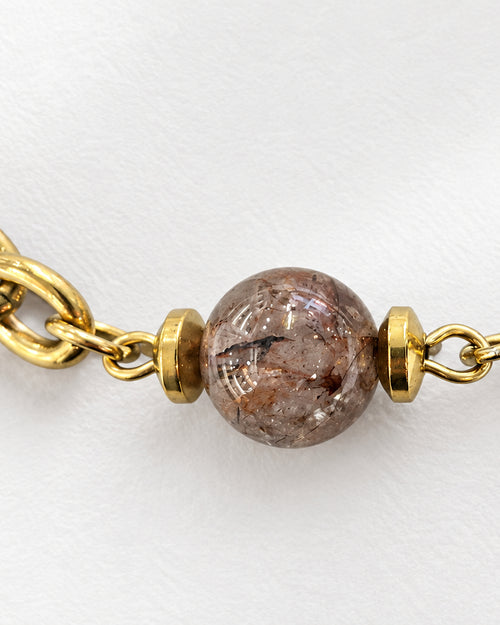 Copper Rutile Choker Necklace | Gold