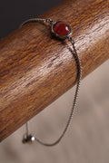 Pesona Carnelian Slide Bracelet | Silver