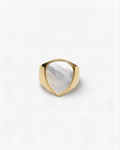Mother of Pearl Teardrop Statement Ring | Gold