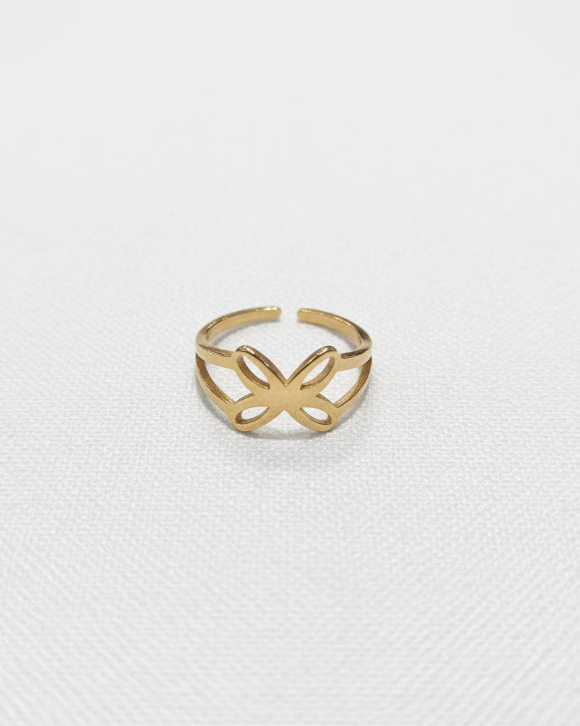 Butterfly Adjustable Ring | Gold