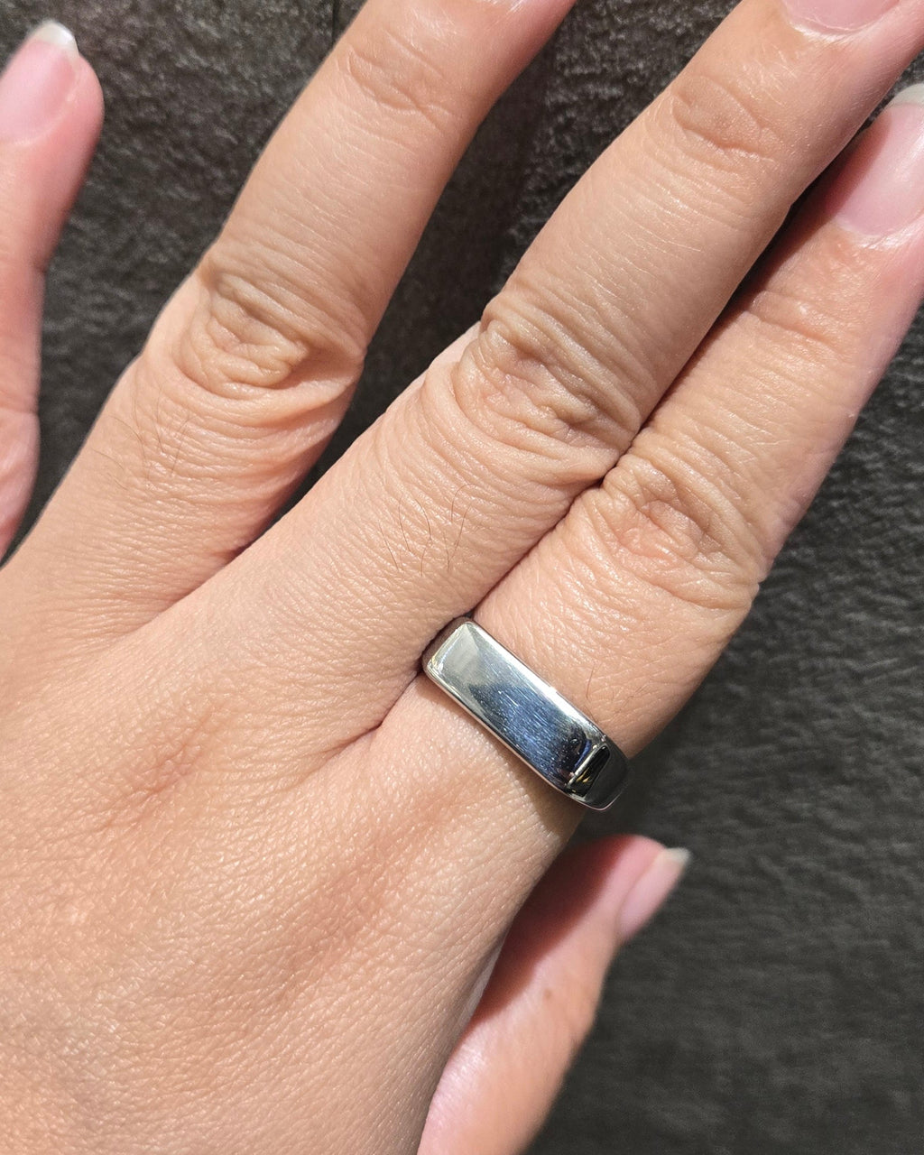 Flat Plain Ring | Silver