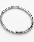 Box Zircon Bangle | Silver