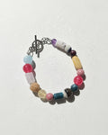 Summer Beaded Mixstone Bracelet | Silver