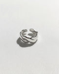Intertwined Adjustable Ring | Silver