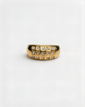 Dotted Zircon Ring | Gold