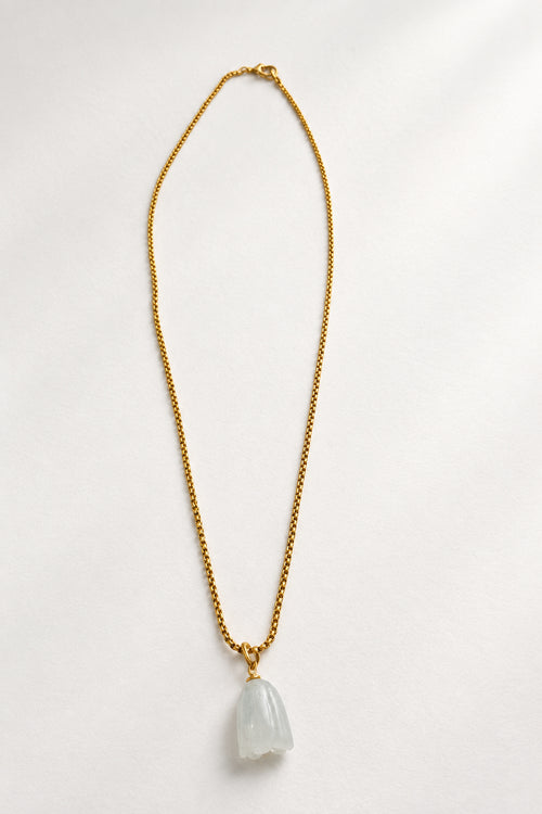 BlueBell Clear Quartz Necklace | Gold