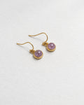 Pesona Amethyst Hook Earring | Gold