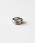 Lined Zircon Ring | Silver