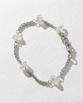 Herkimer Diamond Linked Bracelet | Silver