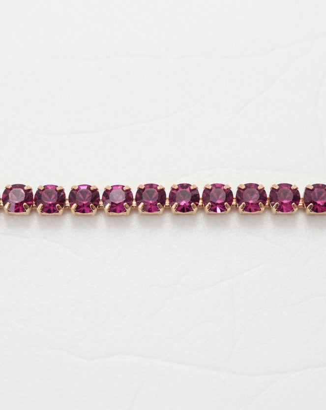 Embun Fuschia Diamante Bracelet | Gold