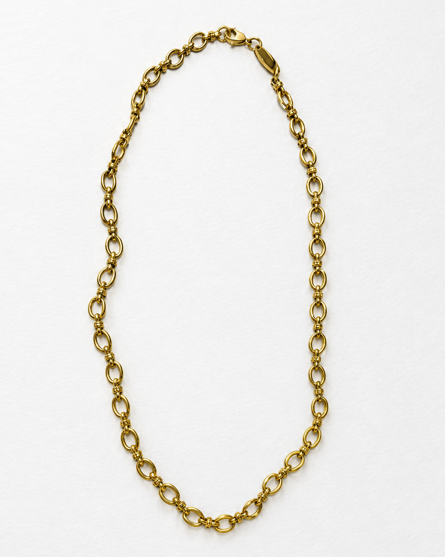 O Chain Link Necklace | Gold