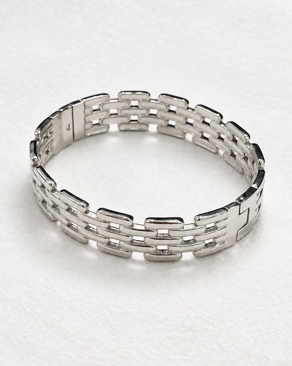 Weave Chain Bangle | Silver