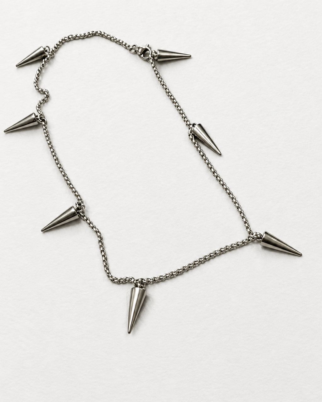 Rivet Necklace | Silver