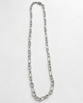 Oval Paperclip Necklace | Silver