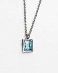 Embun Light Blue Zircon Necklace | Silver