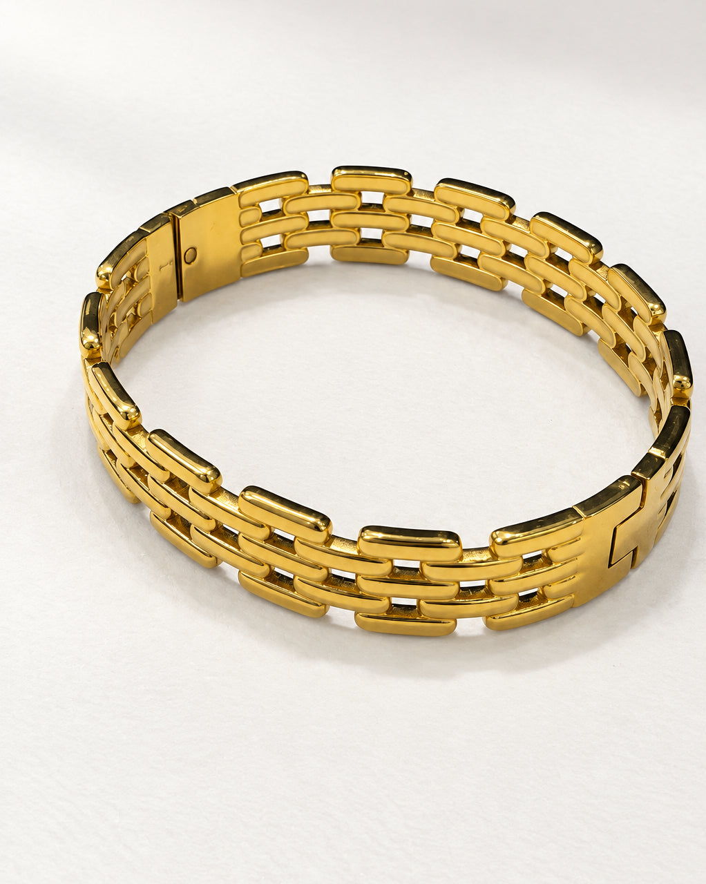 Weave Chain Bangle | Gold