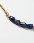Teardrop Bar Sodalite Slide Bracelet | Gold