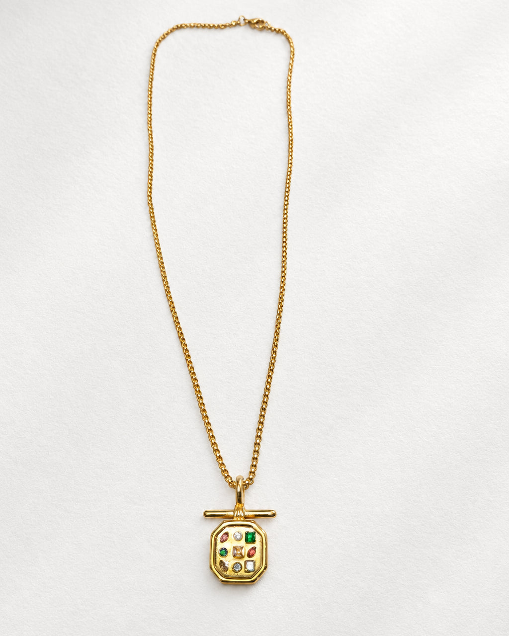 Multizircon Necklace | Gold