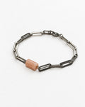 Sunstone Paperclip Chain Bracelet | Silver
