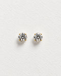 Flatback Clear Zircon | Gold